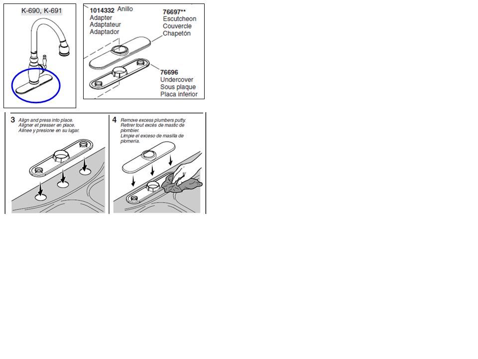 faucet to fit 3hole AND 1hole sink